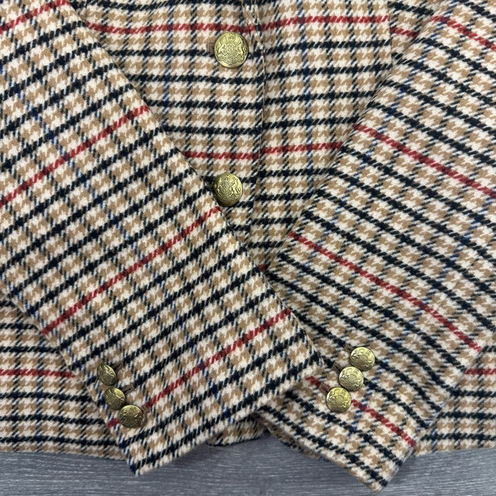 J.Crew Herringbone Wool Blend Schoolboy Blazer Size 4 Classic Tailored Jacket - Picture 7 of 14